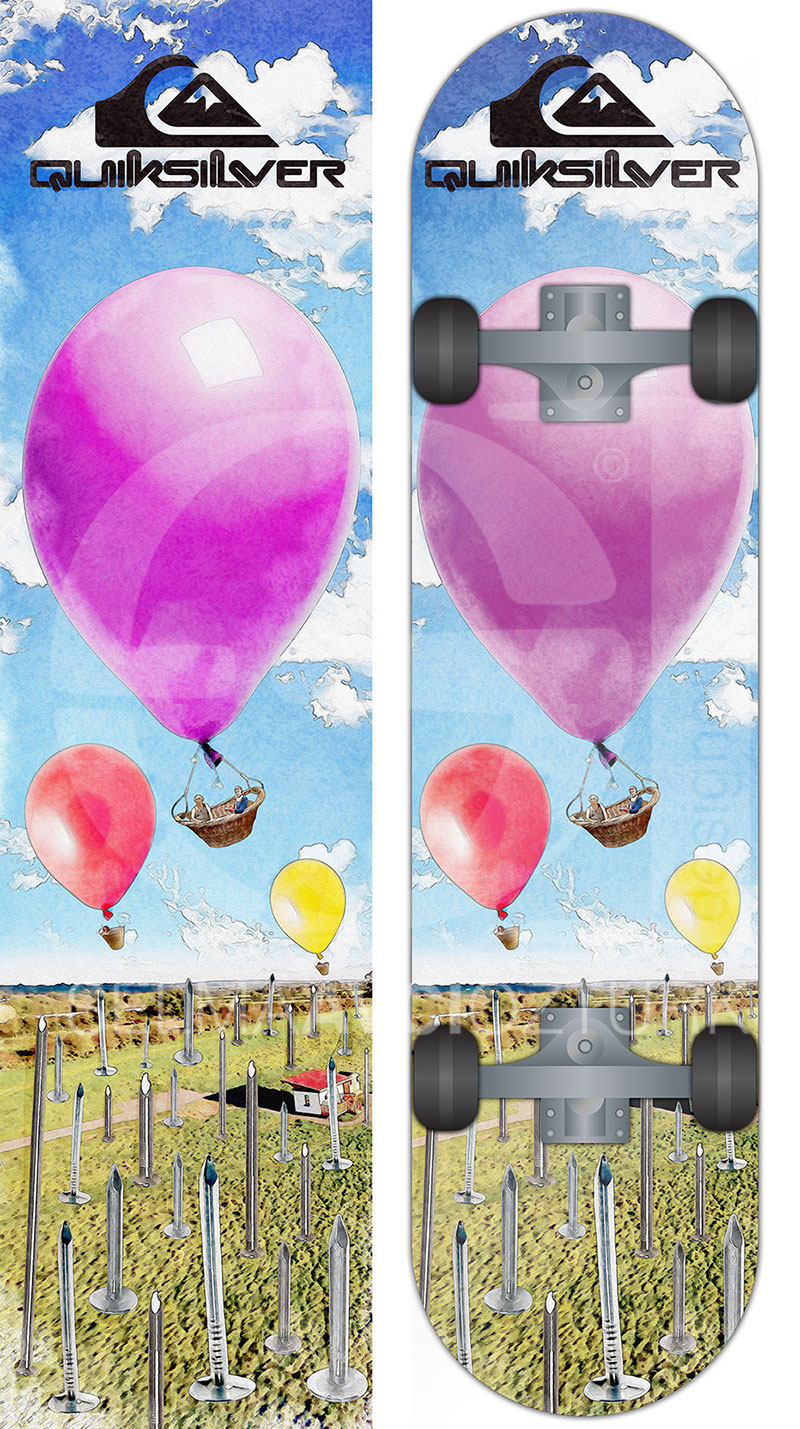 Surrealistic Skateboard Design